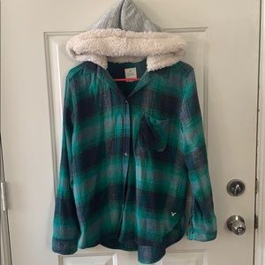 American Eagle Flannel Button Down